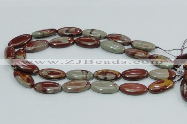 CNJ06 15.5 inches 15*30mm oval natural noreena jasper beads