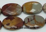 CNJ11 15.5 inches 18*25mm faceted oval natural noreena jasper beads