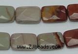 CNJ12 15.5 inches 13*18mm faceted rectangle natural noreena jasper beads