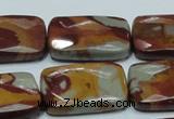 CNJ14 15.5 inches 22*30mm faceted rectangle natural noreena jasper beads