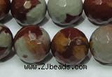 CNJ20 15.5 inches 18mm faceted round natural noreena jasper beads