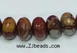 CNJ24 15.5 inches 10*16mm faceted rondelle natural noreena jasper beads