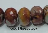 CNJ26 15.5 inches 14*20mm faceted rondelle natural noreena jasper beads