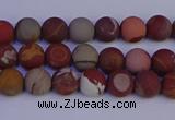 CNJ300 15.5 inches 4mm round matte noreena jasper beads wholesale