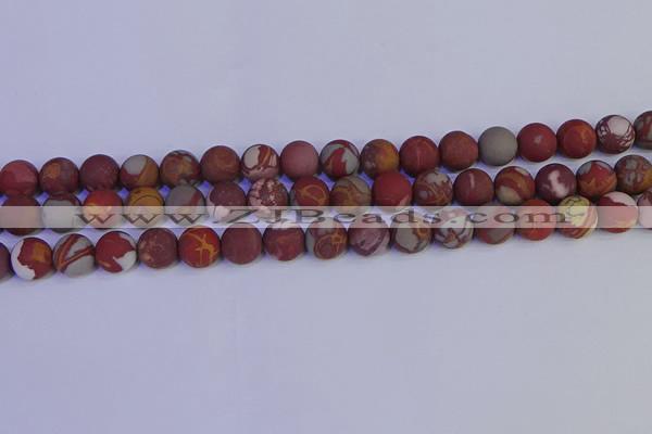 CNJ303 15.5 inches 10mm round matte noreena jasper beads wholesale