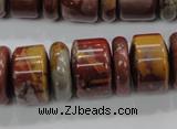 CNJ31 15.5 inches 6*18mm & 12*18mm rondelle noreena jasper beads