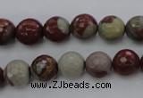 CNJ37 15.5 inches 8mm faceted round noreena jasper beads wholesale