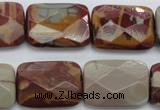 CNJ55 15.5 inches 18*25mm faceted rectangle noreena jasper beads