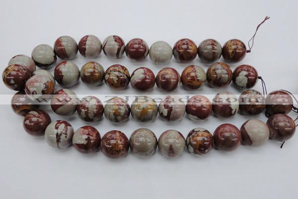 CNJ73 15.5 inches 20mm round noreena jasper beads wholesale