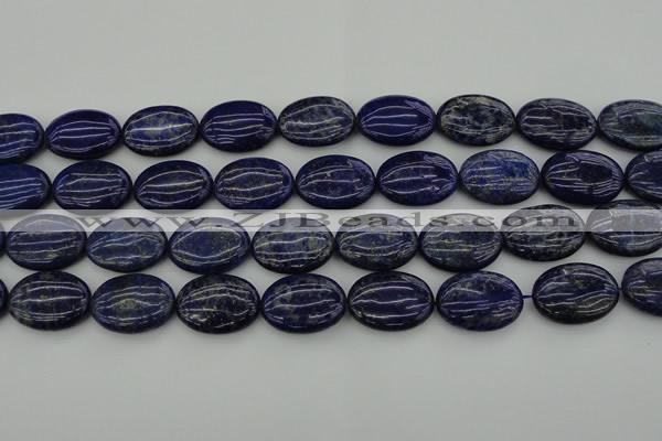 CNL1122 15.5 inches 18*25mm oval lapis lazuli gemstone beads