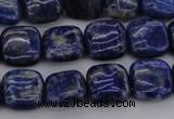 CNL1126 15.5 inches 10*10mm square lapis lazuli gemstone beads