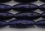 CNL1159 15.5 inches 10*30mm rice lapis lazuli gemstone beads