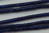 CNL1202 15.5 inches 0.8*1mm tube natural lapis lazuli beads