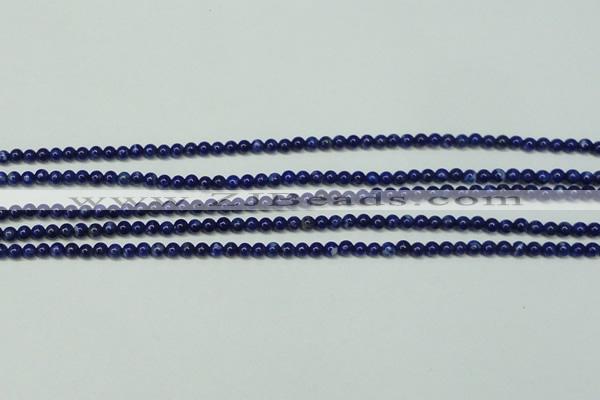 CNL1250 15.5 inches 3mm round natural lapis lazuli beads