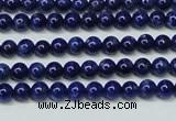 CNL1251 15.5 inches 4mm round natural lapis lazuli beads