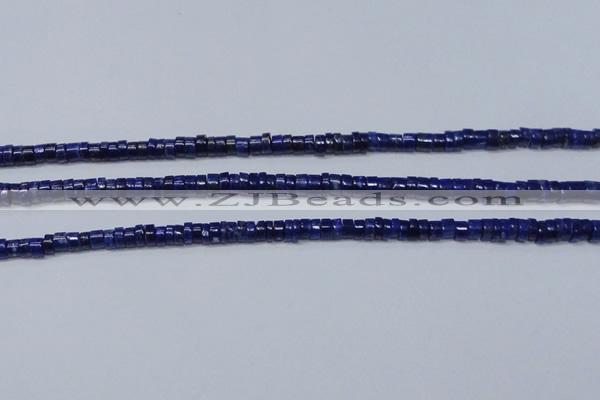 CNL1265 15.5 inches 3*6mm tyre natural lapis lazuli beads