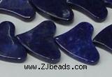 CNL1290 15.5 inches 21*22mm heart natural lapis lazuli beads