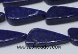 CNL1298 15.5 inches 12*28mm triangle natural lapis lazuli beads