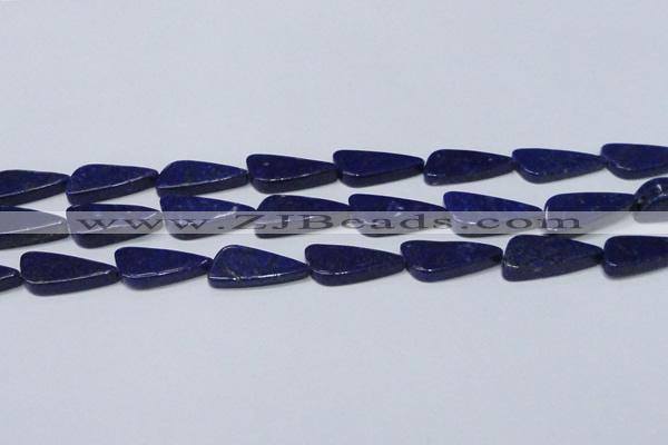 CNL1298 15.5 inches 12*28mm triangle natural lapis lazuli beads