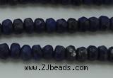 CNL1400 15.5 inches 2.5*4mm faceted rondelle lapis lazuli beads