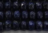 CNL1403 15.5 inches 5*8mm faceted rondelle lapis lazuli beads