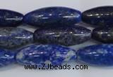 CNL1601 15.5 inches 12*30mm rice lapis lazuli gemstone beads