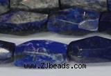 CNL1608 15.5 inches 12*25mm - 14*30mm faceted nuggets lapis lazuli beads