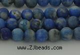 CNL1651 15.5 inches 6mm round matte lapis lazuli beads wholesale