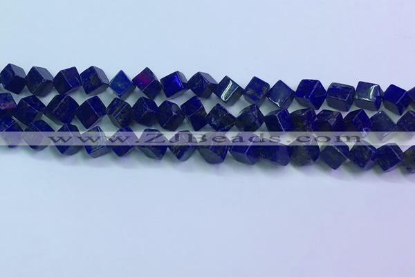 CNL1670 15.5 inches 7*7mm cube lapis lazuli gemstone beads