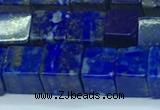 CNL1674 15.5 inches 7*7mm cube lapis lazuli gemstone beads