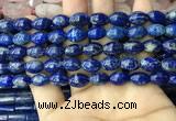 CNL1683 15.5 inches 8*11mm - 8*12mm rice lapis lazuli beads