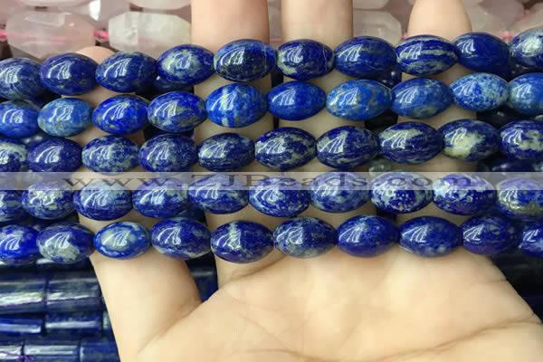 CNL1683 15.5 inches 8*11mm - 8*12mm rice lapis lazuli beads