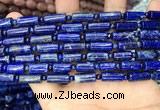 CNL1685 15.5 inches 4mm round & 6*12mm - 6*14mm tube lapis lazuli beads