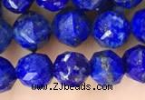 CNL1718 15.5 inches 6mm faceted nuggets lapis lazuli beads