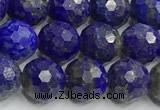 CNL1730 15 inches 6mm faceted round lapis lazuli beads