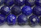 CNL1731 15 inches 8mm faceted round lapis lazuli beads