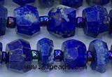 CNL1740 15 inches 5*7mm-6*8mm faceted nuggets lapis lazuli beads