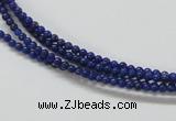 CNL200 15.5 inches 3mm round natural lapis lazuli beads wholesale