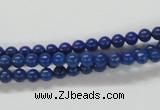 CNL203 15.5 inches 4mm round natural lapis lazuli beads wholesale