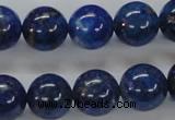 CNL228 15.5 inches 14mm round natural lapis lazuli beads wholesale