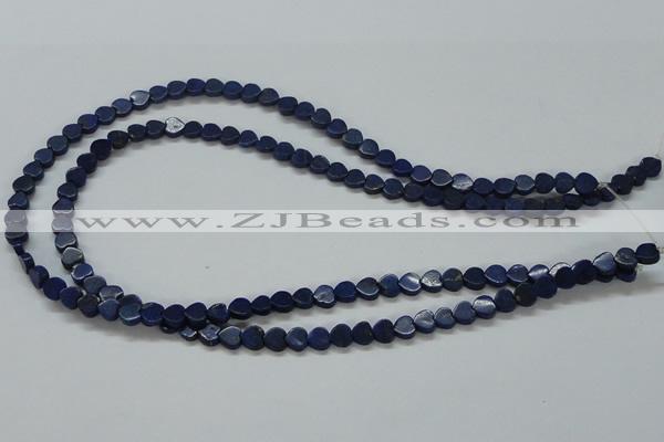 CNL241 15.5 inches 6*6mm heart natural lapis lazuli beads wholesale