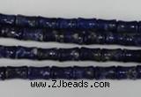 CNL432 15.5 inches 5*7mm bone natural lapis lazuli gemstone beads