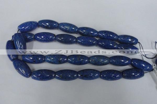 CNL445 15.5 inches 15*30mm rice natural lapis lazuli gemstone beads