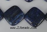 CNL526 15.5 inches 20*20mm diamond natural lapis lazuli gemstone beads