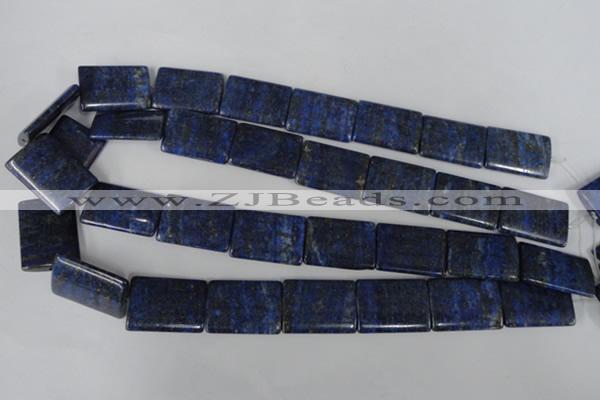 CNL546 15.5 inches 18*25mm flat tube natural lapis lazuli gemstone beads