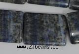 CNL547 15.5 inches 22*30mm flat tube natural lapis lazuli gemstone beads