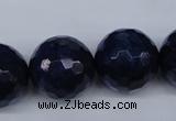 CNL608 15.5 inches 20mm faceted round natural lapis lazuli gemstone beads