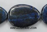 CNL655 15.5 inches 25*35mm flat teardrop natural lapis lazuli beads