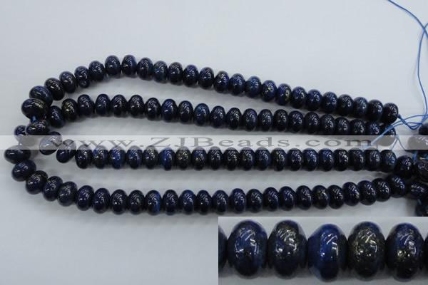 CNL864 15.5 inches 8*12mm rondelle natural lapis lazuli gemstone beads