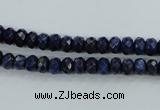 CNL871 15.5 inches 4*6mm faceted rondelle natural lapis lazuli beads